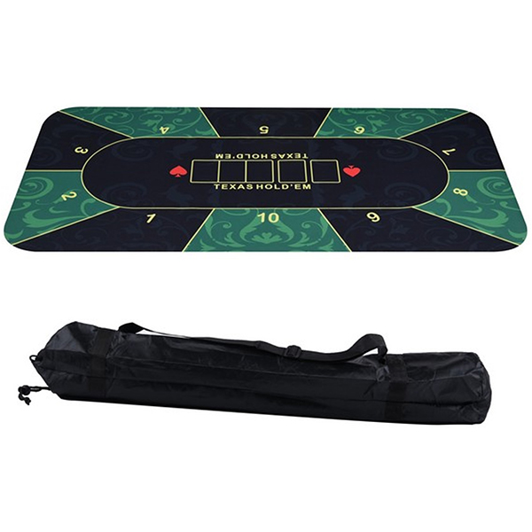 מפת פוקר מקצועית 90x180 ס"מ, עובי 3 מ"מ. 