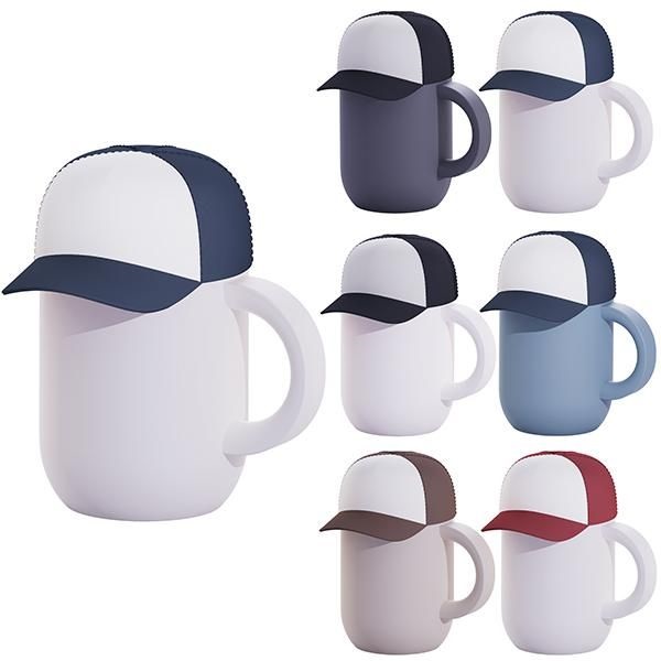 ספל תרמי 400mL עם כובע מצחייה מבית ASOBU. 
ציפוי קרמי.  