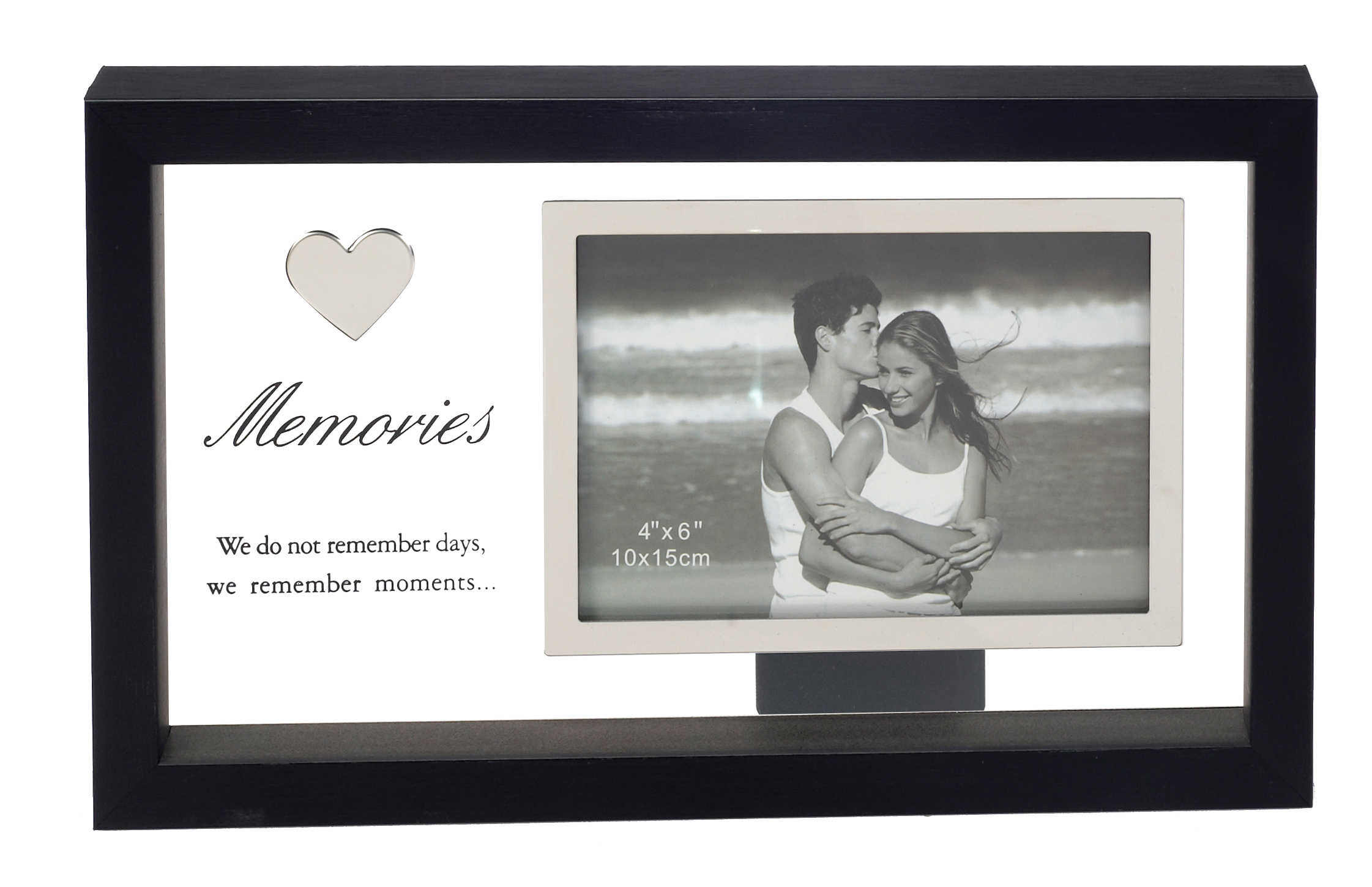 מסגרת Memories מלבנית, עץ+זכוכית,
בגודל 29x18 ס
