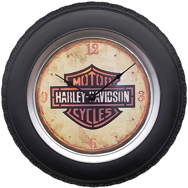 שעון קיר HARLEY הארלי דוידסון עם תאורת לד ע