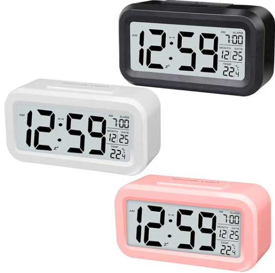 שעון מעורר לד 13.5x4.5 ס