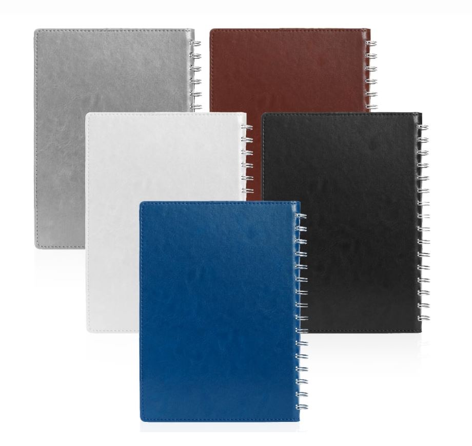 הרווארד - מחברת ספירלה יוקרתית A5 בכריכת PU. 
96 דפים. 
עשויה דמוי עור. 
עם מגוון תאים פנימיים. 