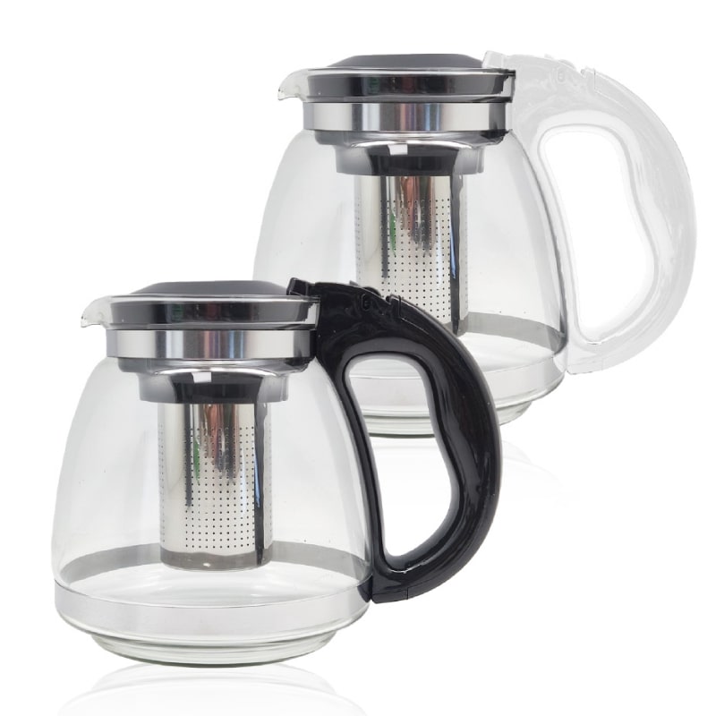 קומקום זכוכית עמידה בחום עם מסנן נירוסטה לחליטה מושלמת של תה וצמחים. 
קיבולת 1.5 ליטר.
ידית ארגונומית לנוחות שימוש ועיצוב מודרני. 