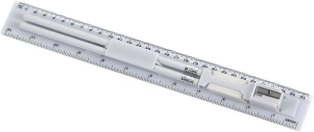 המבורג - סרגל שולחני, זוג עפרונות עם מחק ומחדד.
מידות המוצר: 30 ס