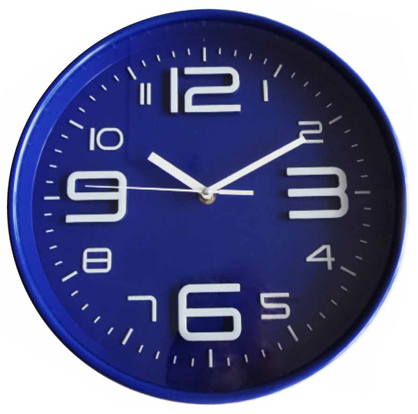 טראמפ - שעון קיר קוטר 12 אינץ’. 
מסגרת פלסטיק, חוגה מפלסטיק, מנגנון SWEEP. שקט, דיוק של 5.00 דקות +/- בחודש, תנועה חלקה של המחוגים.

