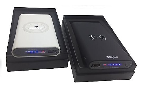 פאוור בנק 10000 MAH , שטח טעינה אלחוטית מהיר.