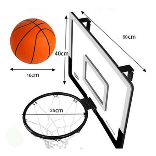 BASKETBALL60 - לוח כדורסל נתלה לדלת,
60x45 ס