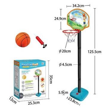 עמוד כדורסל ריצפתי לחדר ילדים, 125.5 ס