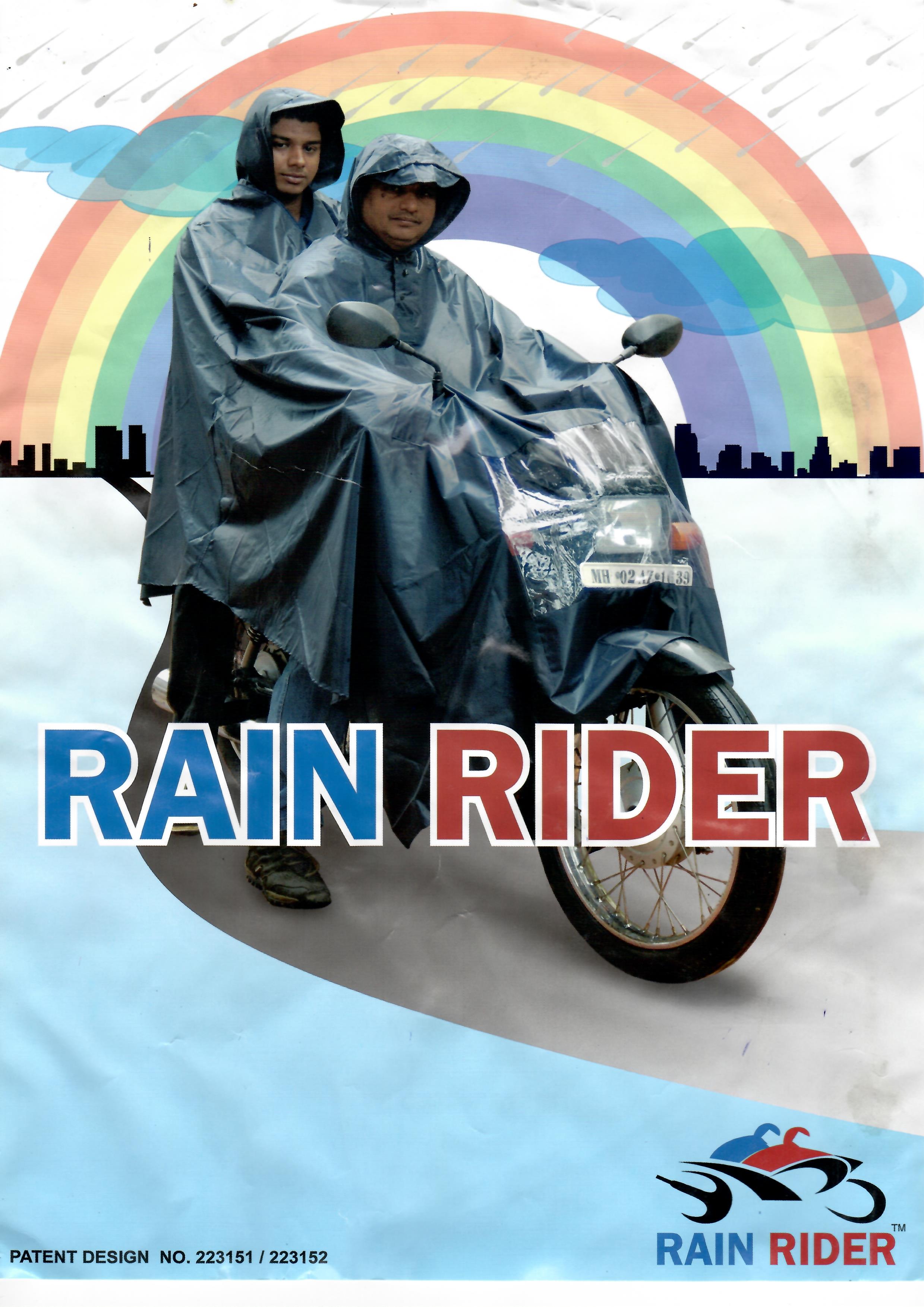 מעיל גשם לאופנוען, לכיסוי האופנוען וגם האופנוע.