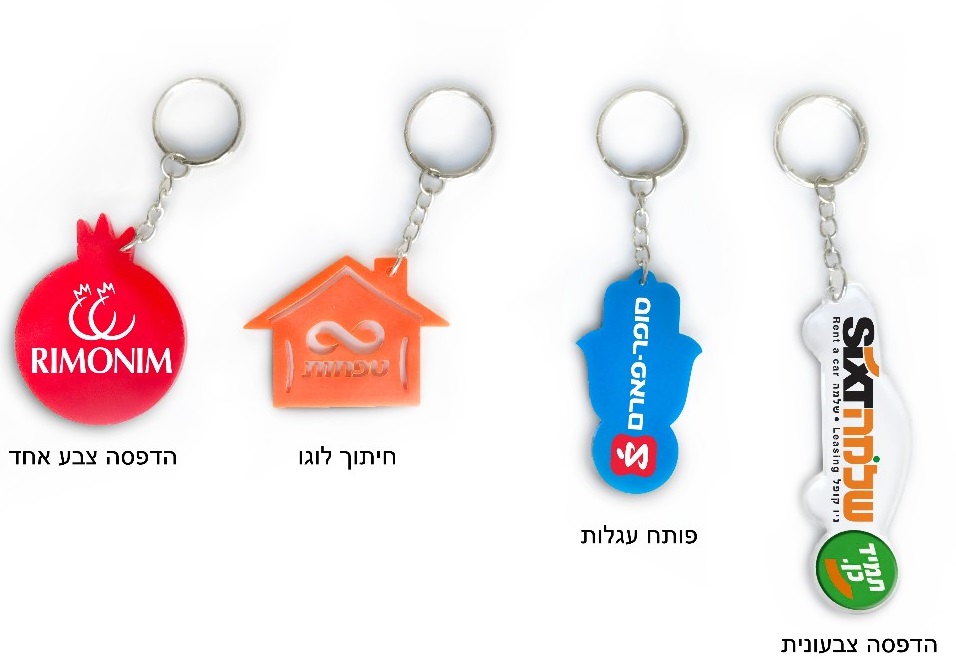 מחזיקי מפתחות בעיצוב לפי דרישה.
עשוי פרספקס 3 מ