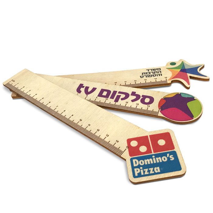 סרגל עץ בעיצוב אישי 5x20 ס