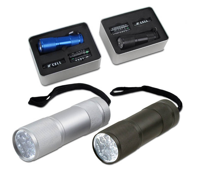 קרן - פנס יד עוצמתי לשטח 9 לדים, 9.5 ס