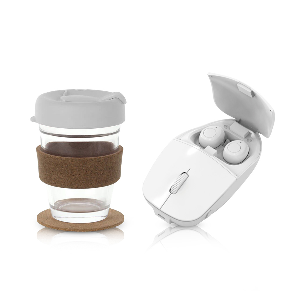 סט מתנה הכולל:
עכבר אלחוטי חדשני משולב באוזניות.
כוס זכוכית מעוצבת 300ML.