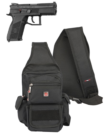 תיק צד טקטי לנשיאת נשק + רצועת אבטחה.  
מידות: 11x24x30 ס״מ.
בעל רצועת כתף מרופדת.
מתאים לנשיאה דו צדדית- שמאל/ימין.
עמיד במים.
ריבוי תאים לאחסון נוח.
רוכסני SWISS באיכות גבוהה.
סקוצ׳ים וחיבורים עמידים ואיכותיים.
כבל אבטחה מובנה לנשק.
פאצ׳ קידמי לסמל יחידה /מיתוג.
חלונית שקופה לתעודת שוטר/לוחם/רשיון נשק.