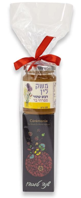 מארז שי קוביות מיני המכיל: 
5 קוביות מיני ב 5 טעמים שונים. 
צנצנת דבש 125 גרם.

