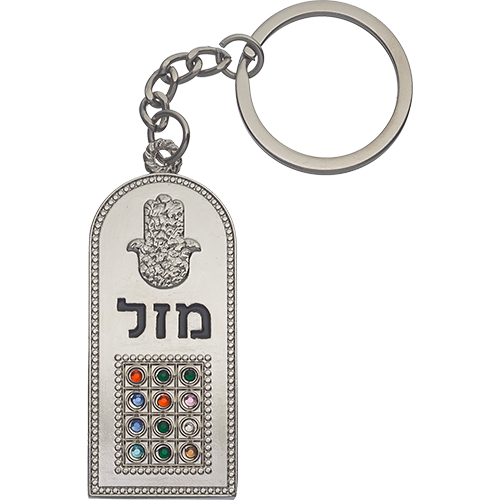 מחזיק מפתחות עם חושן. 
אורך/גובה: 6 ס״מ.
חומר: מתכת.
משקל: 0.03 ק״ג.