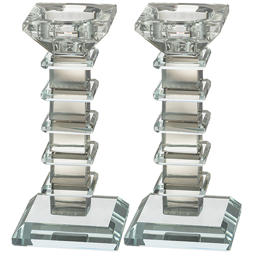 זוג פמוטי קריסטל מהודרים 16 ס