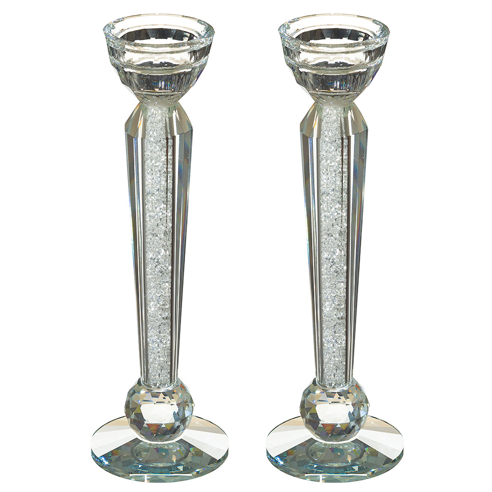 זוג פמוטי קריסטל מהודרים 26 ס