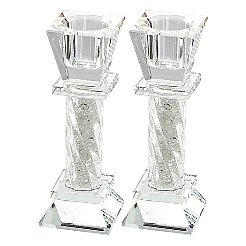 זוג פמוטי קריסטל מהודרים 