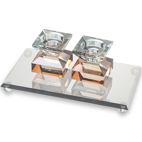 סט שבת - פמוטי קריסטל 7 ס