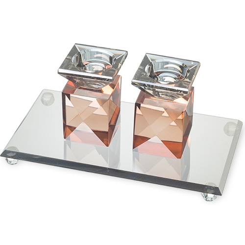 סט שבת - פמוטי קריסטל 9 ס