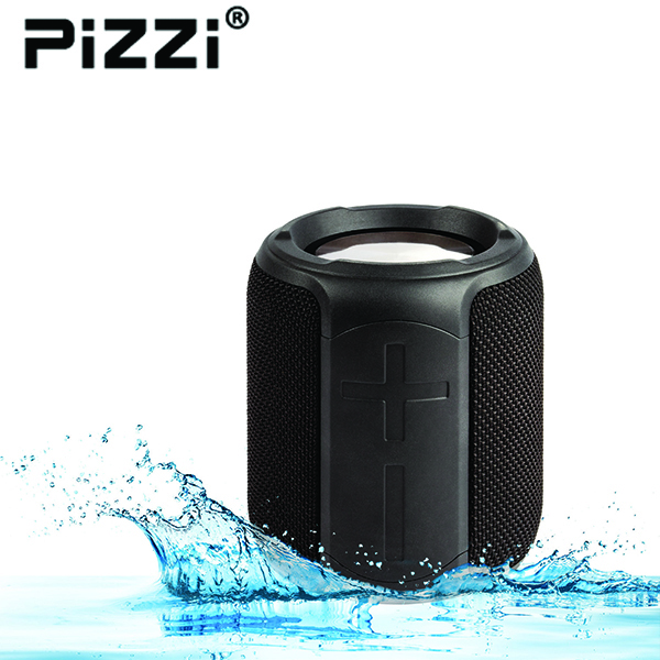 רמקול PiZZi SPLASH עמיד למים עוצמתי 10W, סאונד 360 היקפי. 
מידות: 11 ס