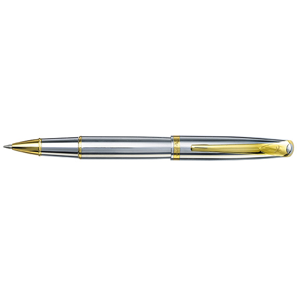 עט אאורה Aura רולר, מסדרת עטי יוקרה X-PEN. 
בעל שטח גדול למיתוג, מומלץ חריטה או הדפסה. 
פתיחת מכסה.