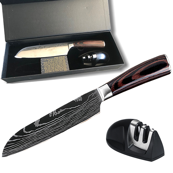 סכין סנטוקו Santoku ומשחזת - סכין סנטוקו Santoku הוא סכין שף שמקורו מן המטבח היפני ומוכר למשתמשים רבים בזכות להבו החד.
מקור השם של הסכין הוא ממונח יפני שפירושו 