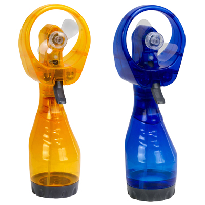 מאוורר מתז מים SPRAY.
מאוורר ידני שקוף ומתז מים, עובד על 2 סוללות AAA.
גובה 27.5 ס