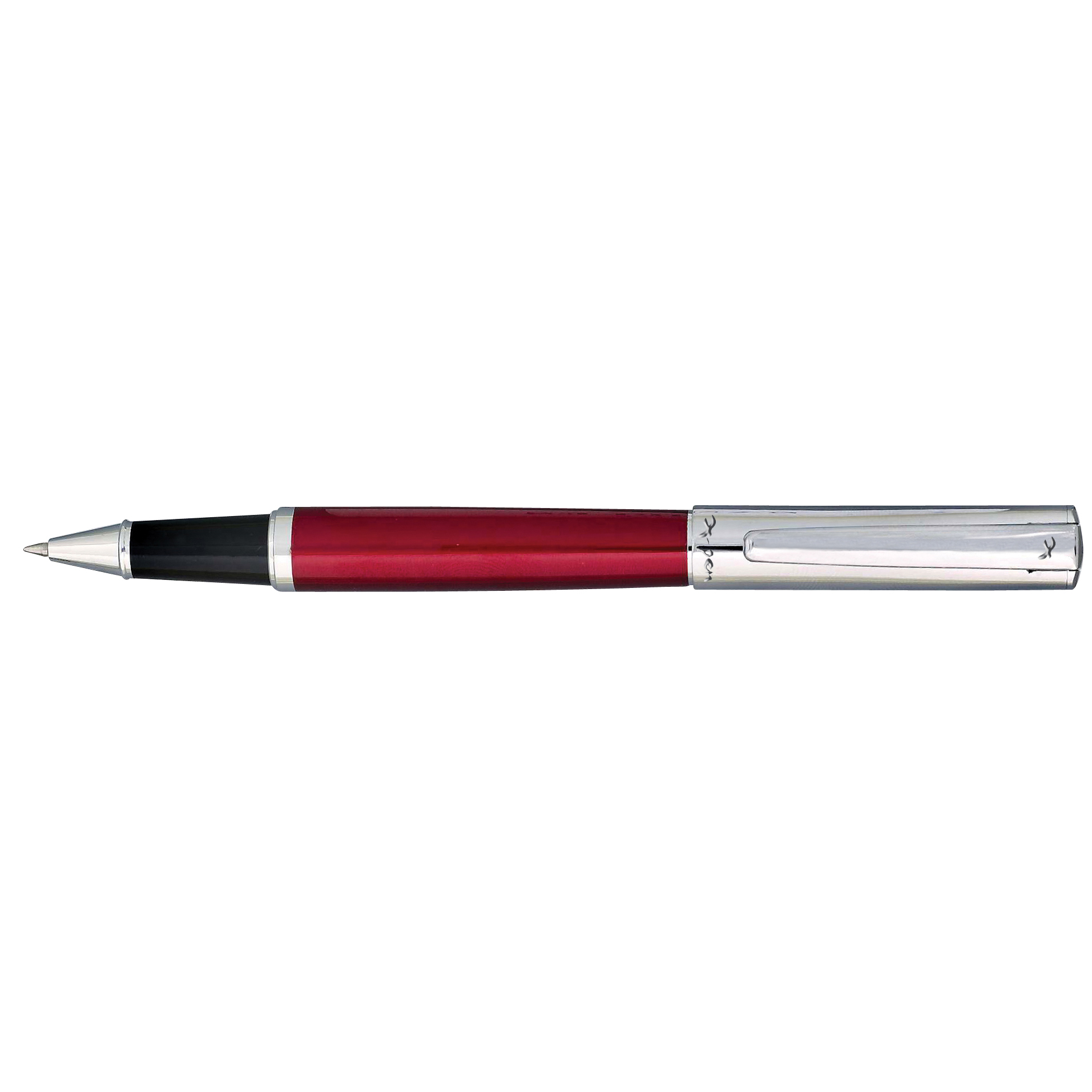 X-Pen פרדייס רולר אדום כסף. 
פתיחת מכסה.