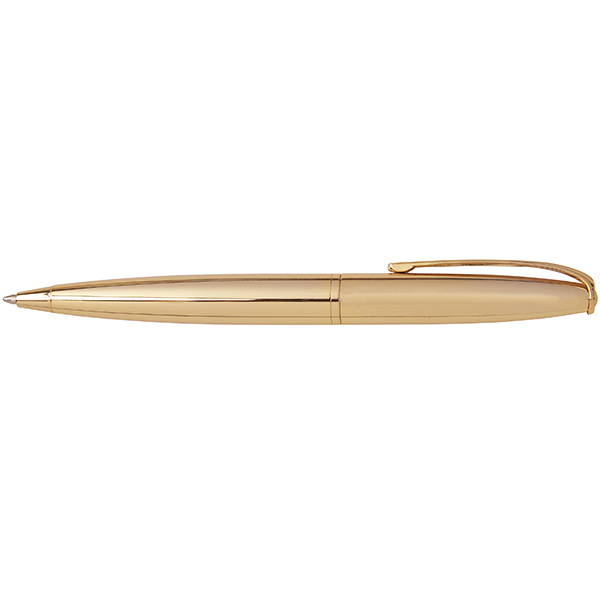 עט X-Pen פנינסולה כדורי בציפוי זהב 18 קראט.  
פתיחה בסיבוב - מילוי דמוי פרקר.