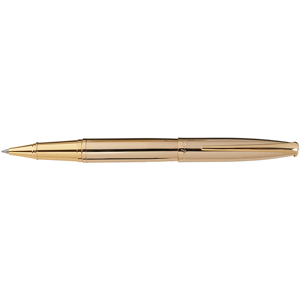 עט X-Pen פנינסולה רולר בציפוי זהב 18 קראט.
פתיחת מכסה.
