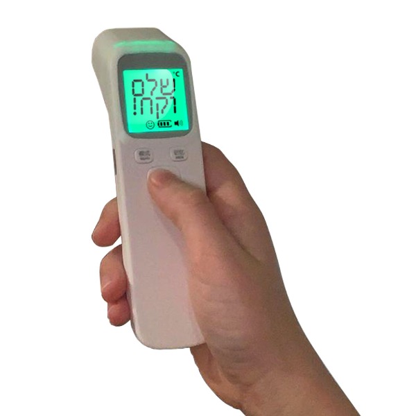 מד חום חום דיגיטלי אינפרא אדום, ללא מגע. 
קומפקטי במיוחד עם צג דיגיטלי מואר. מדידת הטמפרטורה תוך 2 שניות. מנגנון כיבוי אוטומטי לאחר 8 שניות ללא שימוש. טווח מדידה 32-43 מעלות. 
שמירת זיכרון 20 מדידות אחרונות. 
מידות:14x4x4 ס