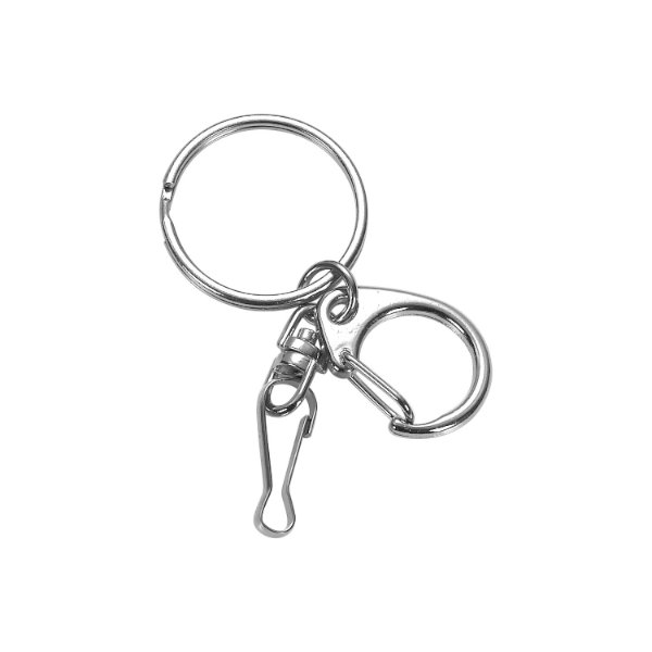 מחזיק מפתחות עם שאקל וטבעת. 
מידות: קוטר - 25 מ