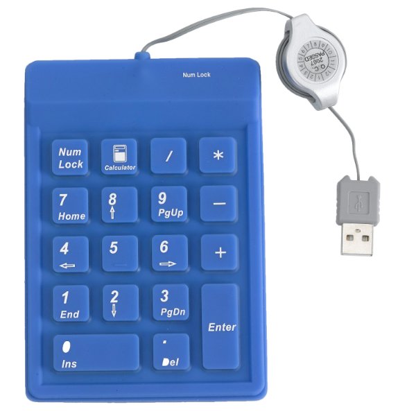 נומרו - נומרטור תוספת חיונית למחשב נייד, מיוצר מסיליקון עמיד ואיכותי, עם כבל יו-יו שימושי ונח.