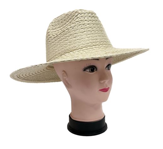 כובע פאלמה - 
עשוי קש טבעי.
איכותי במיוחד ונשמר לאורך זמן.
נוח ונעים ללבישה על הראש.
להגנה מרבית מפני השמש.