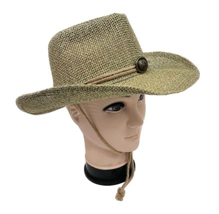 כובע גראס קאובוי - 
כובע דגם גראס עשוי קש בצבע טבעי.
תוספת חוט סביב הכובע וקשירה על הראש.
איכותי במיוחד ונשמר לאורך זמן.
נוח ונעים ללבישה על הראש.
להגנה מרבית מפני השמש.