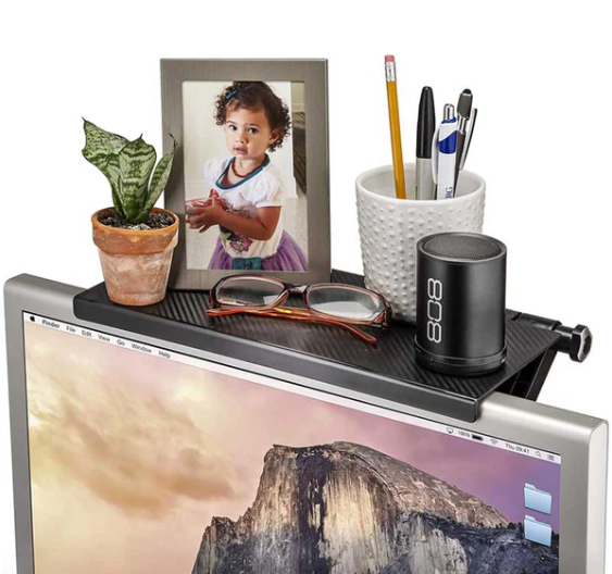 מדף מתקפל למסך מחשב וטלוויזיה 26x11.5 ס