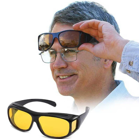 משקפי שמש איכותיות המתלבשות על משקפי ראייה. 
מסננות קרני UV.
הגנה היקפית מכל הכיוונים.