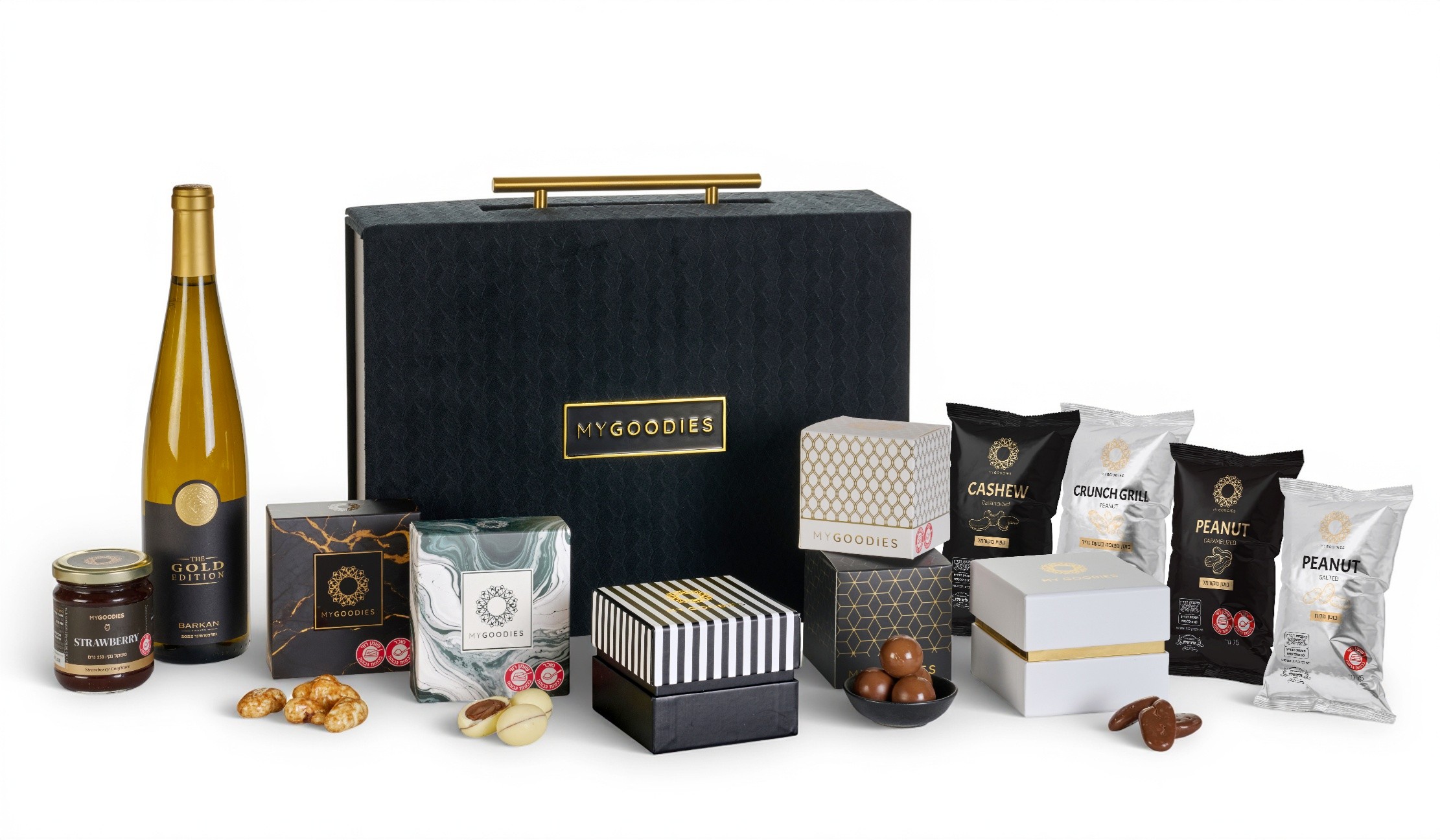 מארז סופרנובה - מכיל: 
יין לבן מסדרת GOLD EDITION עשוי מענבי גוורצטרמינר, 750 מל