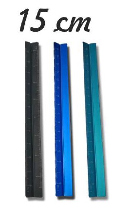 סרגל קנה מידה ממתכת 15 ס