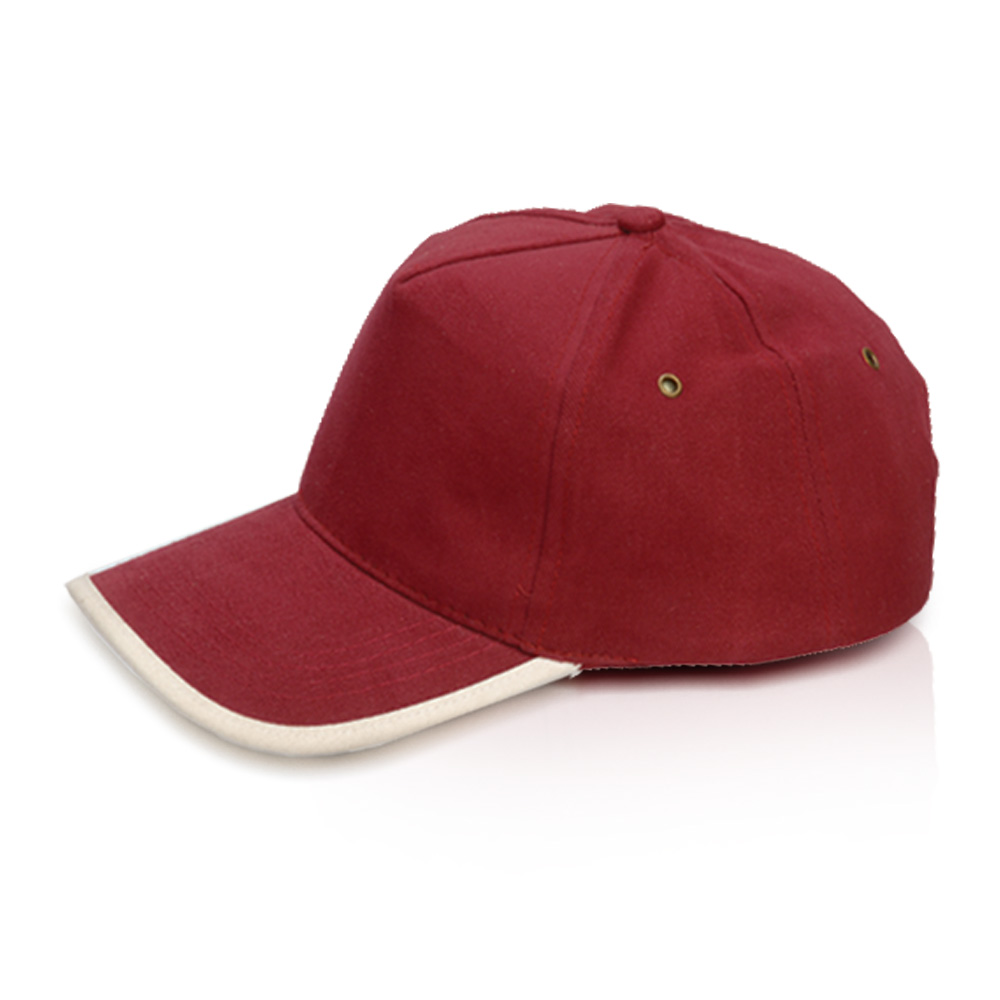 טורינו -כובע 5 פאנל כותנה סרוקה. 
