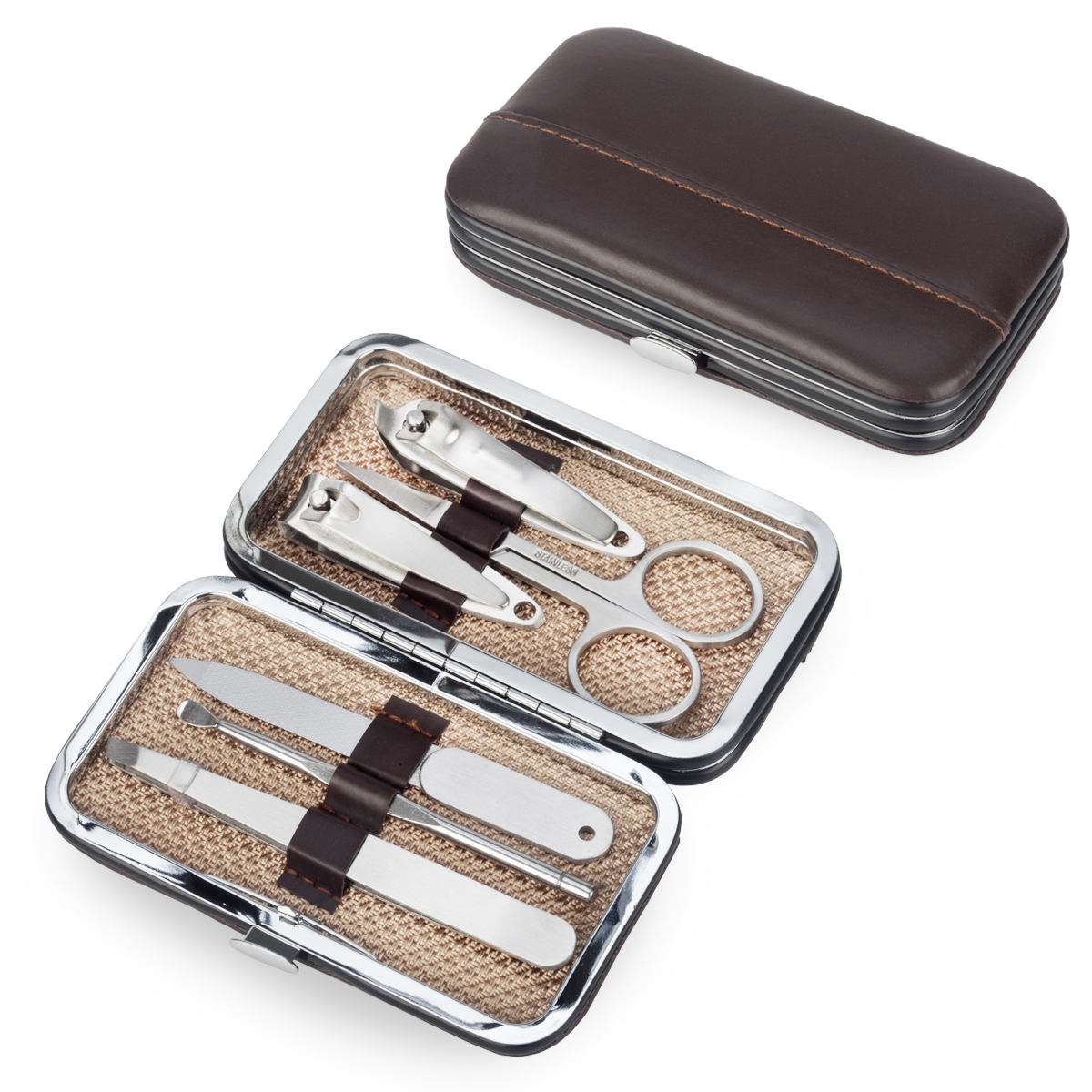 גלורי - סט מניקור 6 חלקים במארז דמוי עור מהודר. 
מתאים לשימוש מקצועי. 
איכותי ויוקרתי.