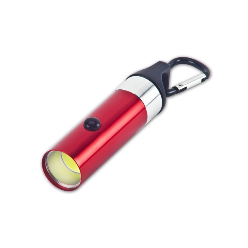 ריגל - פנס אלומיניום עם תופסן מתכת. תאורת COB. מידות המוצר: ø2.00x10.00 ס