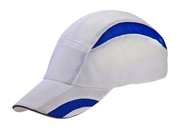 GO - כובע מקצועי לתחרויות, בד מנדף זיעה (דריי פיט), 100% פוליאסטר. סגר אחורי אבזם פלסטיק.