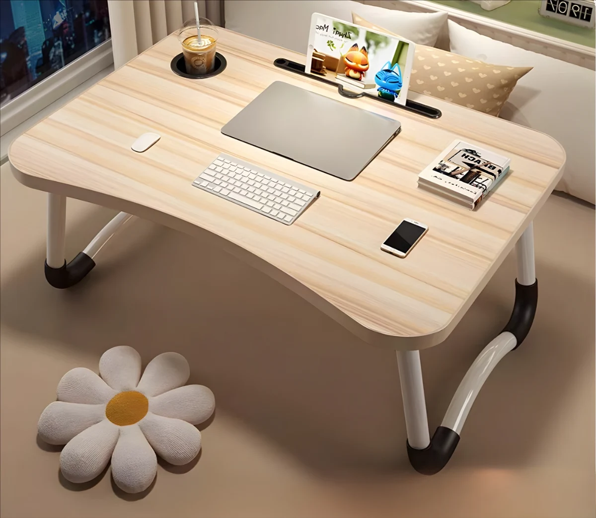 שולחן לפטופ והגשה 60x40x25 ס