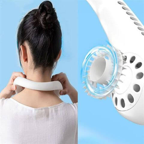 מאוורר צוואר אלחוטי מעוצב AIRFLOW.
העיצוב נוח ללבישה על הצוואר, זרימת אוויר ישירה
עם מאווררים צדדיים ושקטים במיוחד.
נטען על ידי USB. 