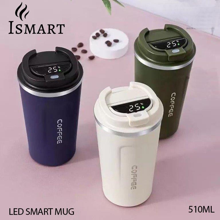 I smart - כוס תרמית נפח 510 מ״ל, עם צג טמפרטורה דיגיטלי.