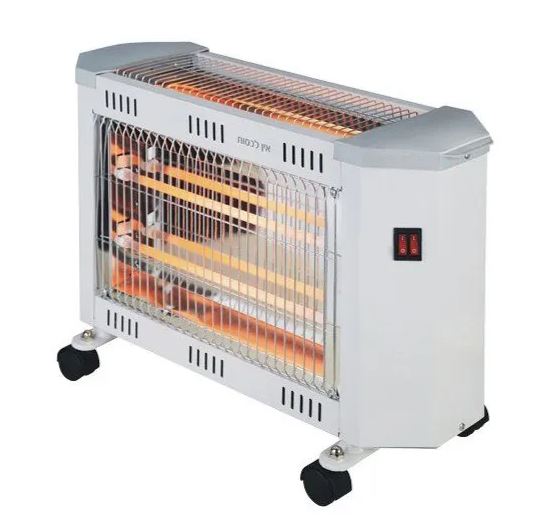 תנור חימום קוורץ – 2+1 OMEGA HT1800.
1800W.
3 גופי חימום איכותיים העשויים קוורץ, שני כיווני חימום חזית + עליון.
שלוש רמות חימום לקביעת עוצמת החום הרצויה, רפלקטור אחורי לפיזור חום יעיל בחלל החדר.
כולל גלגלים לשינוע קל.
רשת נירוסטה בטיחותית צפופה.
מנגנון נגד נפילה וזעזועים.
מפיץ חום חזק ונעים.
מפסק בטיחות המפסיק את פעולת המכשיר בעת נפילה. 