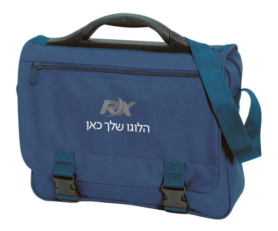 דבלין - תיק צד/כנסים מקצועי.
שתי קלפות קשיחות מהדקות סגירה בחזית של התא המרכזי. 
בנוסף - רוכסן הסוגר את התא המרכזי.
